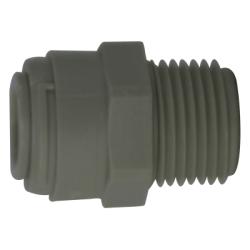 20063P - 1/2-in Push-In x 1/2-in MIP Polypropylene Adapter, 1/2-14 Thread, 170 psi Rating