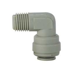 20070P - 1/4-in Push-In Tube x 1/4-in MNPTF Plastic 90-Degree Fixed Elbow Fitting