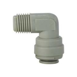 20072P - 90-Degree Fixed Elbow Plastic Fitting - 3/8 in Push-In x 3/8 in MNPTF