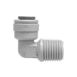 20073P - 90-Degree Fixed Elbow Fitting, 3/8 in x 3/8 in, Plastic, Push-In Tube & MNPTF Connection