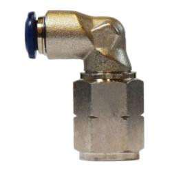 20090N - 1/4-in Push-to-Connect x 1/4-in Female NPT Brass 90-Degree Swivel Elbow Fitting