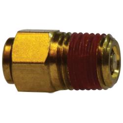 20133 - Brass Quick Disconnect Fitting - 1/4-in Push-Fit & 1/8-in MIP Connections