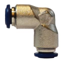 20153N - Brass 90-Degree Union Elbow, 3/8-in Push-to-Connect, Nickel-Plated, 290 psi Rating