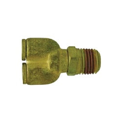 20557 - 1/4-in Push-to-Connect x 1/4-in Push-to-Connect x 1/4-in Male NPTF Brass Wye Connector, 2 in Length