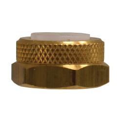 20211 - 1/4 in Flareless Hex Nut and Sleeve Assembly, Brass, 0.43 in Hex Size, 0.34 in Length, 300 psi