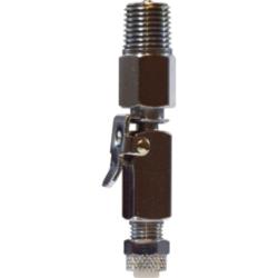 20437 - Brass Double End Shut-off Connector - 1/4 in Tube OD x 1/4 in MPT