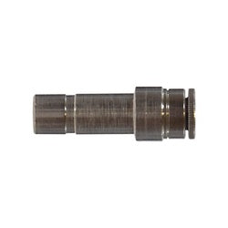 20510 - 1/8-in Push-to-Connect x 1/4-in Plug-In Stem Reducer, Nickel-Plated Brass