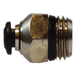 20707N - 14 mm Push-to-Connect x 1/2 in Male Global Thread Brass Straight Adapter