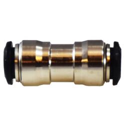 20724N - 5 mm Push-to-Connect Straight Union, Nickel-Plated Brass, 0.449 in Diameter x 1.287 in Length