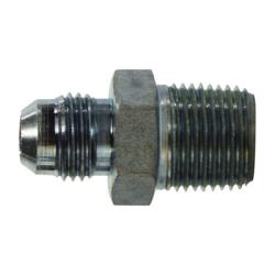 240464 - Steel Adapter, 3/8-in Male JIC to 1/4-in Male NPTF, 4000 psi Max Pressure
