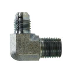 250146 - 1/4 in Male JIC to 3/8 in Male Pipe Steel 90-Degree Elbow Fitting