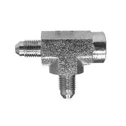 26063232 - 2-in Male JIC x 2-in Female NPTF x 2-in Male JIC Steel Run Tee Fitting