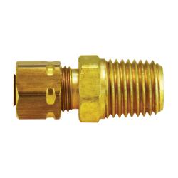 26182 - 1/4-in Compression & 1/2-in Male NPTF Brass Captive Sleeve Adapter