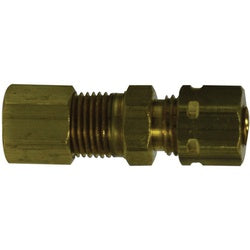 27180 - Brass Adapter 1/4 in Compression x 1/4 in MIP with Self-Align Sleeve