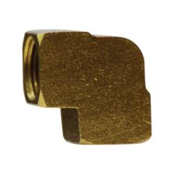 28001 - 1/8-in x 1/8-in Brass Barstock 90-Degree Female Elbow Fitting