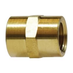28060L - Brass Light Pattern Pipe Coupling, 3/8-in Female NPTF x 3/8-in Female NPTF, 1200 psi