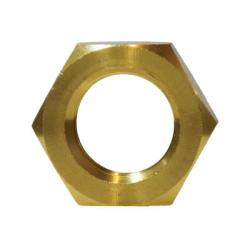 28123 - 1/8 in NPSL Brass Hex Locknut, 0.68 in Hex, 1200 psi, -65 to 250 °F Temperature Range