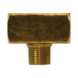 28281 - 1/8-in x 1/8-in x 1/8-in Brass Male Branch Tee with Female/Male NPTF Connections