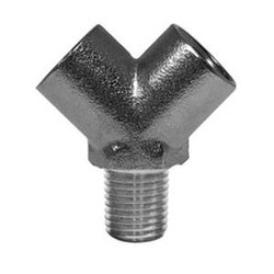 28296 - Brass Pipe Wye Fitting, 1/4-in Female NPTF x 1/4-in Female NPTF x 1/4-in Male NPTF