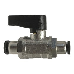 28402 - 3/8 in Nickel-Plated Brass Mini Ball Valve with NBR 70 Seal