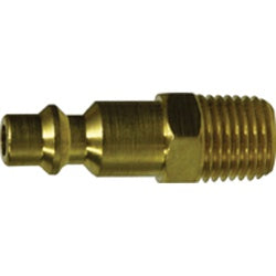 28546B - Brass 1/4-in Male NPT Industrial Interchange Plug, 250 psi Maximum Pressure