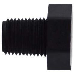 28603P - 3/8 in MPT Polypropylene Hex Head Plug Fitting