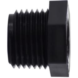 28660P - Polypropylene Reducer Hex Bushing - 3/8 in MPT x 1/8 in FPT