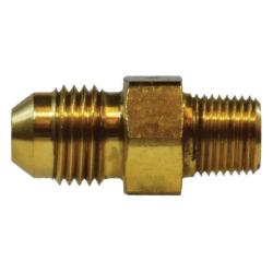 28705 - 1/2-in Male JIC x 1/4-in MIP Brass Straight Adapter, 1.42 in Length