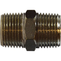 28910 - 1-in Male BSPT Brass Pipe Nipple Fitting