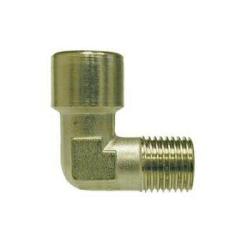 28911 - 1/8-in Male BSP x 1/8-in Female BSP Brass Elbow Fitting with Nickel-Plated Finish