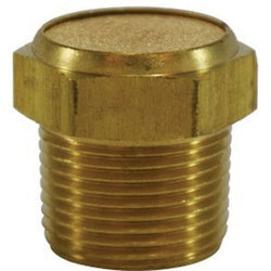 300003 - 21.5 mm Brass Breather Vent MPT for Vacuum Relief, Max 150 psi, 35-300°F