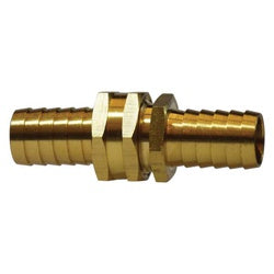 30046 - 1 in Barbed Brass Coupling Set for Garden Hoses, Max 75 psi Pressure