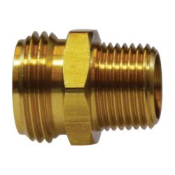 30054 - 3/4 in MGH x 1/4 in MNPTF Brass Straight Rigid Garden Hose Adapter