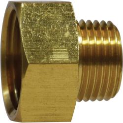 30088LF - Lead-Free Brass Rigid Adapter 3/4 in FGH x 1/2 in MNPTF, 1.06 in Length