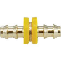 30300 - Brass Push-On Hose Splicer, 1/4-in x 1/4-in, Max Pressure 150 psi