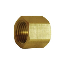 30420 - 9/16-18 RH UNF Brass Welding Hose Nut, Hex Size 0.687 in, Length 0.63 in