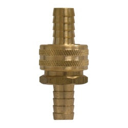30461 - 1/2 in x 1/2 in Brass Coupling Set with Knurled Nuts for Garden Hose