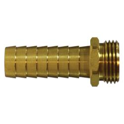 30510 - 1/2-in x 3/4-in Brass Straight Male End Hex Adapter with Garden Hose Connections