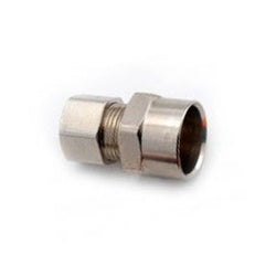 31171 - 3/8-in Compression to 1/2-in Sweat Brass Adapter with Chrome Finish