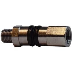 320061 - Brass 360° Turning Straight Swivel Adapter - 1/4 in MPT x 1/4 in FPT