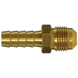 07004-0506 - 5/16-in Hose Barb to 3/8-in Male Flare Brass 45-Degree Adapter