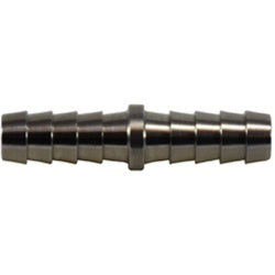32087SS - Stainless Steel Reducing Splicer - 1/2 in Barbed x 3/8 in Barbed Fitting