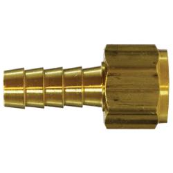 32354 - Brass Swivel Female Adapter - 3/8-in Hose Barb to 1/2-in NPSM, Hex Size 0.94 in