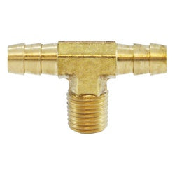 32128 - Brass Male Branch Tee 3/8-in x 3/8-in x 1/4-in NPTF Fitting for Hose Connections