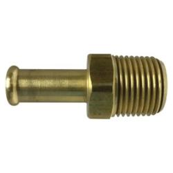 32179 - 1/2-in Bubble Barb Male NPTF Fuel Adapter, Brass, Max Pressure 150 psi, Temp -40 to 160 °F