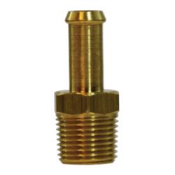 32388 - 3/4-in Brass Male Fuel Adapter with Single Barb and NPTF Fitting