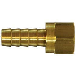 32397 - 1 in Hose Barbed to 1 in Female 37° JIC Flared Brass Swivel Adapter
