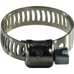 325016 - 11/16 in to 1-1/2 in Miniature Stainless Steel Worm Gear Clamp