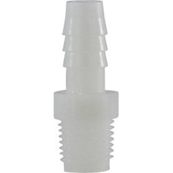 33007W - 1/4 in Hose Barbed x 1/2 in MIP Nylon Adapter, 125 psi, -40 to 200°F Operating Range