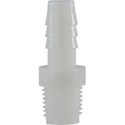 33009W - 5/16 in Barbed to 1/4 in MIP Nylon Adapter, 125 psi, -40 to 200°F
